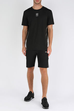 חולצת טי ספורטיבית שחורה עם לוגו BOSS
